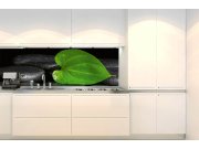 Samolepicí fototapeta do kuchyně KI-180-169 Zelený list | 180 x 60 cm Samolepící fototapety - Na kuchyňskou linku