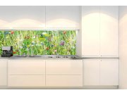 Samolepicí fototapeta do kuchyně KI-180-172 Květinová louka | 180 x 60 cm Samolepící fototapety - Na kuchyňskou linku