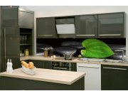 Samolepicí fototapeta do kuchyně KI-260-169 Zelený list | 260 x 60 cm Samolepící fototapety - Na kuchyňskou linku