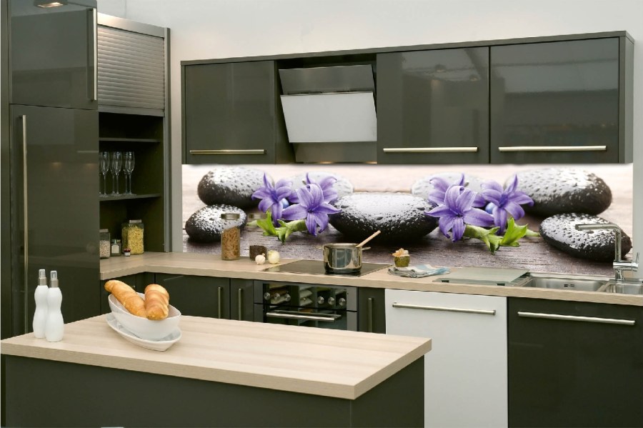 Samolepicí fototapeta do kuchyně KI-260-173 Lávové kameny | 260 x 60 cm - Na kuchyňskou linku