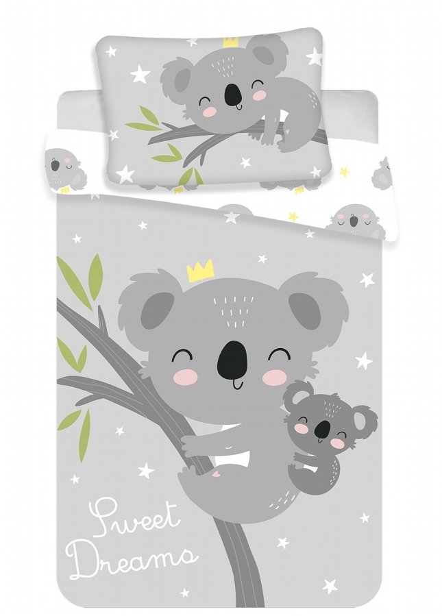 Povlečení do postýlky Koala Sweet dreams baby 100x135, 40x60 cm - Licenční povlečení do postýlky