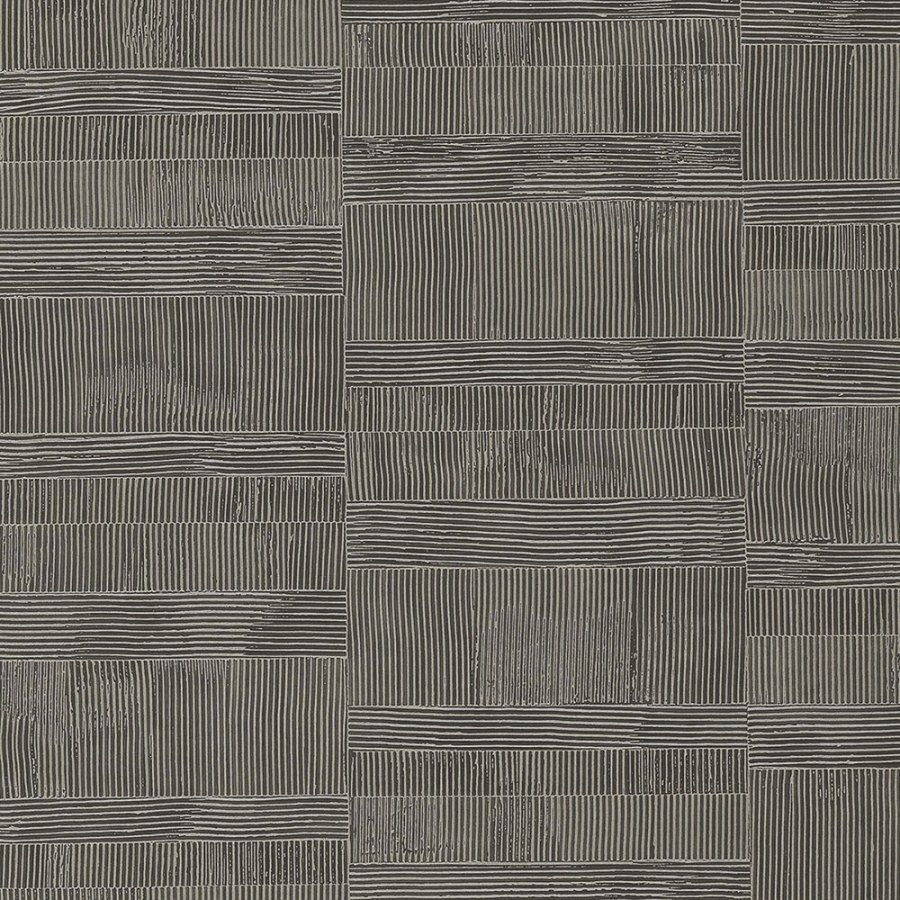 Luxusní geometrická tapeta na zeď stříbrno černá 64613 | Lepidlo zdarma - Tapety Materea