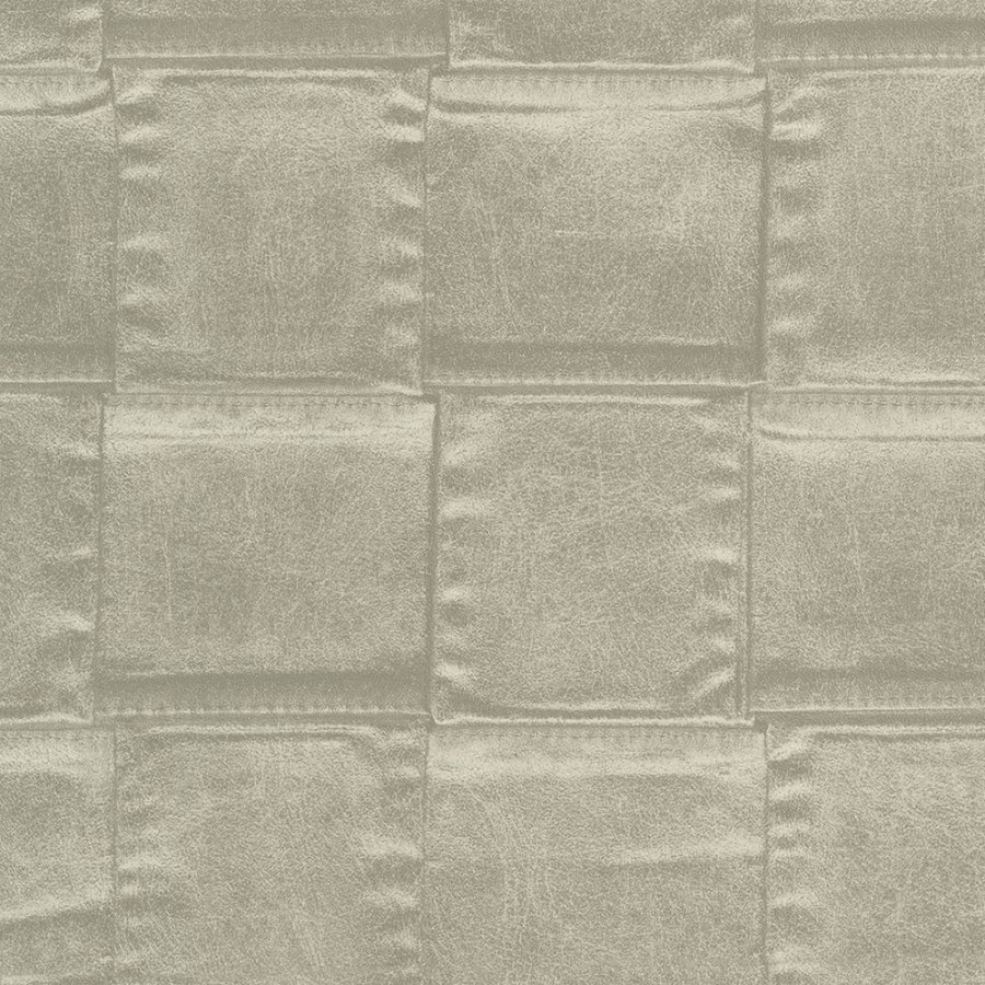Luxusní vliesová tapeta na zeď imitace světle šedé kůže 64804 | Lepidlo zdarma