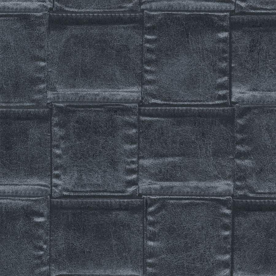 Luxusní vliesová tapeta na zeď imitace tmavě modré kůže 64812 | Lepidlo zdarma - Tapety Materea