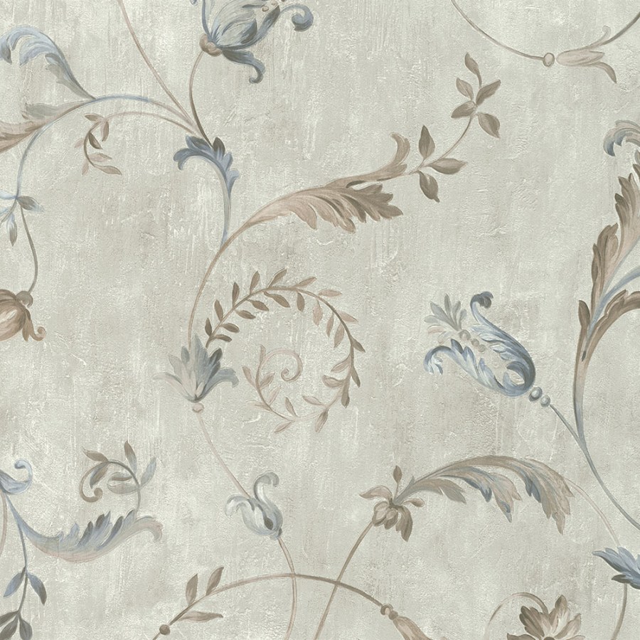 Luxusní vliesová tapeta s ornamenty na šedém štukovém podkladu | 27204 | Lepidlo zdarma - Tapety Electa