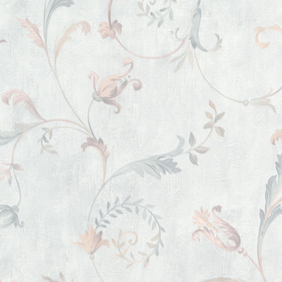 Luxusní vliesová tapeta s ornamenty na šedo modrém podkladu | 27214 | Lepidlo zdarma - Tapety Electa