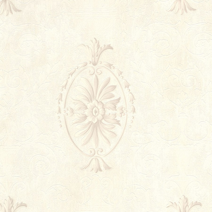 Luxusní vliesová tapeta se zámeckými ornamenty na světlém béžovém štukovém podkladu | 27501 | Lepidlo zdarma - Tapety Electa