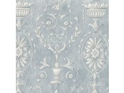 Luxusní vliesová tapeta se zámeckými ornamenty na šedo modrém štukovém podkladu | 27404 | Lepidlo zdarma Tapety Vavex - Tapety Limonta - Tapety Electa