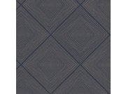 Modrozlatá geometrická vliesová tapeta 366021 Geonature Eijffinger Tapety Eijffinger - Geonature