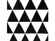 Černobílá tapeta vliesová trojúhelníky 356011 Black a Light Eijffinger Tapety Eijffinger - Black a Light