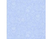 Modrá vliesová tapeta s květinami a listy 383543 Rice 2 Eijffinger Tapety Eijffinger - Rice 2