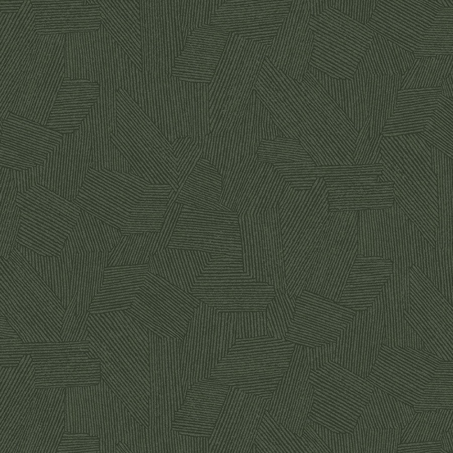 Zelená vliesová tapeta s grafickým etno vzorem 318005 Twist Eijffinger - Twist