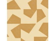Okrová vliesová tapeta s geometrickým retro vzorem 318040 Twist Eijffinger Tapety Eijffinger - Twist