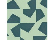 Zelená vliesová tapeta s geometrickým retro vzorem 318042 Twist Eijffinger Tapety Eijffinger - Twist