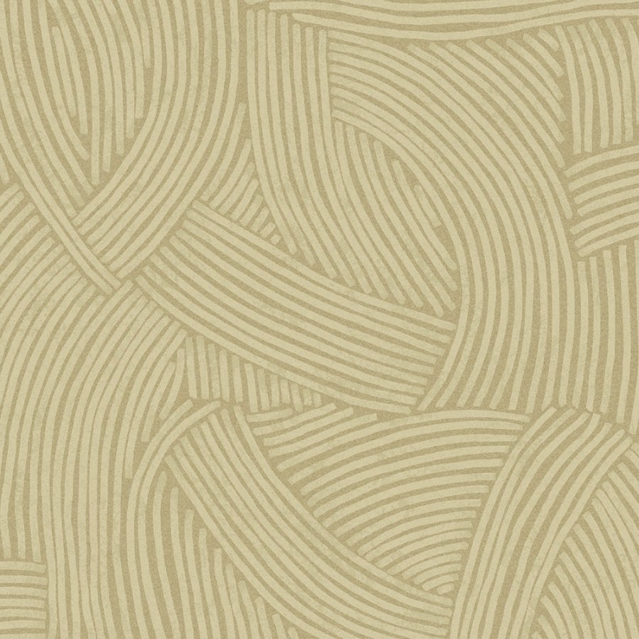 Hnědá vliesová tapeta s grafickým etno vzorem 318012 Twist Eijffinger - Twist