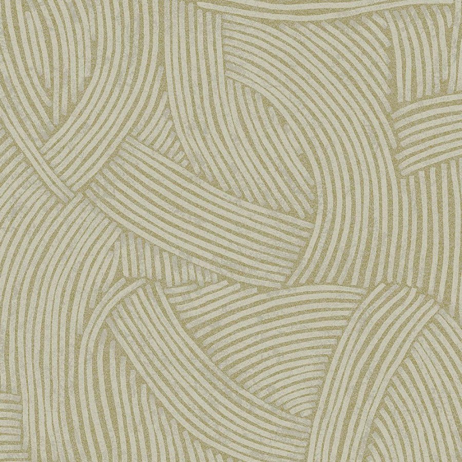 Zelená vliesová tapeta s grafickým etno vzorem 318013 Twist Eijffinger - Twist