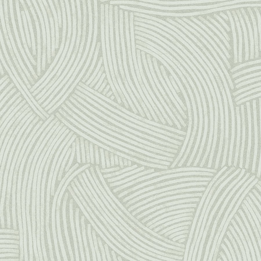 Šedozelená vliesová tapeta s grafickým etno vzorem 318014 Twist Eijffinger - Twist