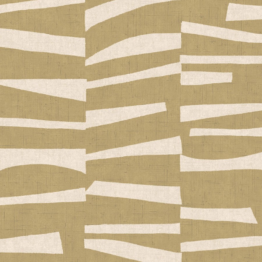 Okrová vliesová tapeta s geometrickým retro vzorem 318024 Twist Eijffinger - Twist
