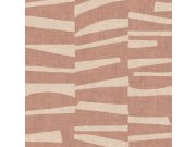 Růžovo-béžová vliesová tapeta s geometrickým retro vzorem 318025 Twist Eijffinger Tapety Eijffinger - Twist