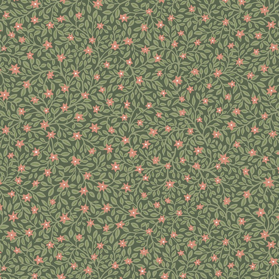 Zelená květinová vliesová tapeta 316055 Posy Eijffinger - Posy