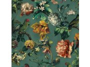 Luxusní vliesová tapeta Papoušci Květiny 307305 Museum Eijffinger