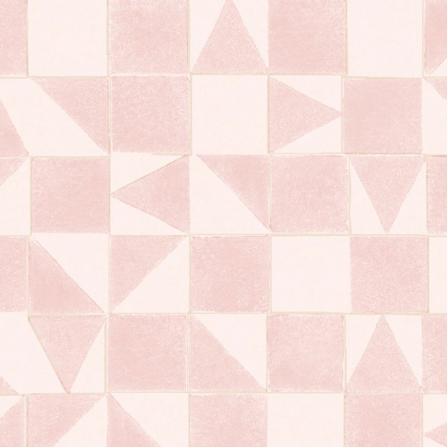 Geometrická růžová vliesová tapeta 399091 Mini Me Eijffinger - Mini Me