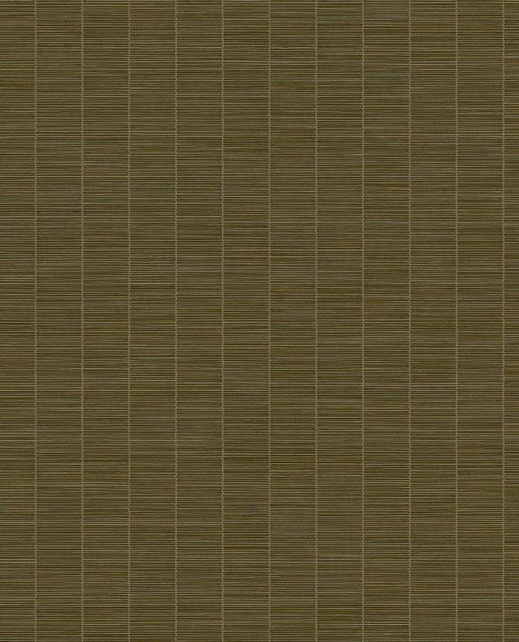 Hnědo-zelená vliesová tapeta imitace bambusu 333432 Emerald Eijffinger - Emerald