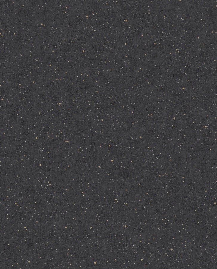 Černá vliesová tapeta na zed zlaté puntíky 333225 Unify Eijffinger - Unify