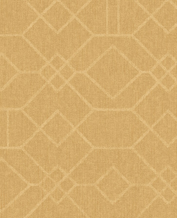 Okrová vliesová tapeta s geometrickým vzorem 324015 Embrace Eijffinger - Embrace