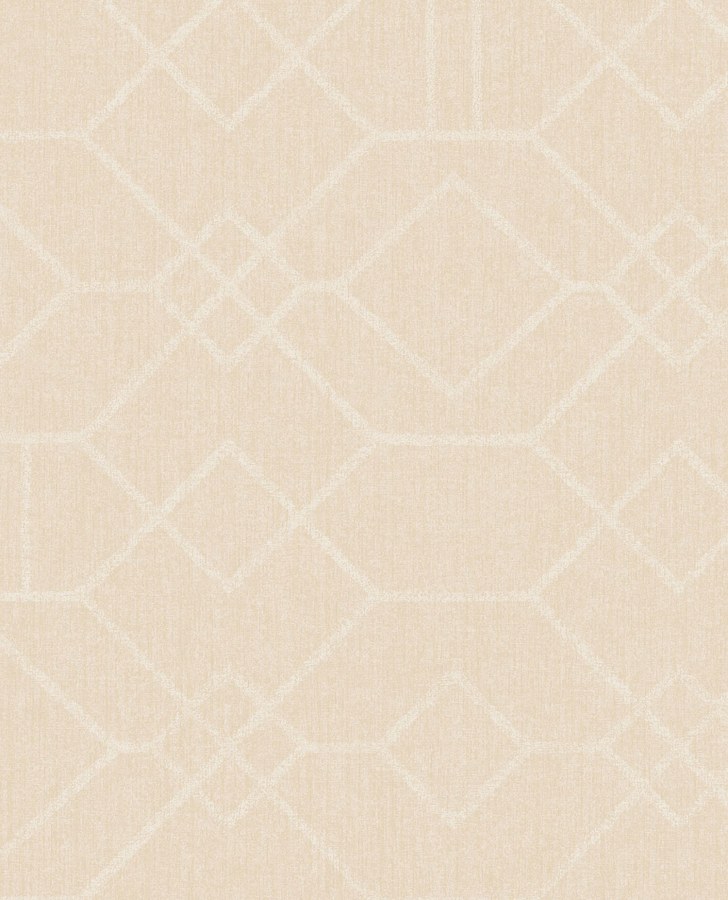 Krémová vliesová tapeta s geometrickým vzorem 324010 Embrace Eijffinger - Embrace