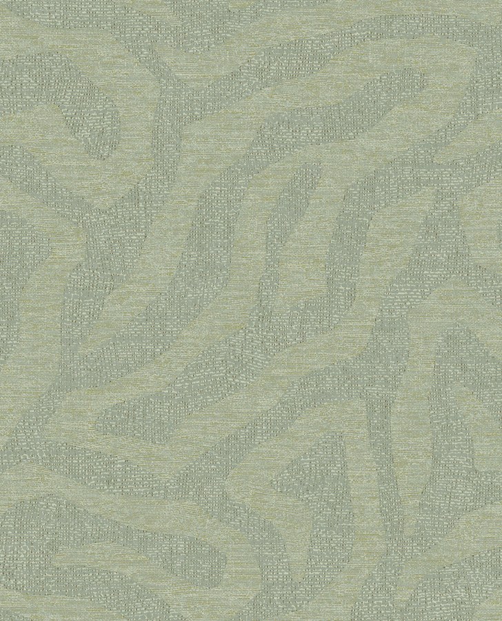 Zelená vliesová tapeta vlny 324006 Embrace Eijffinger - Embrace