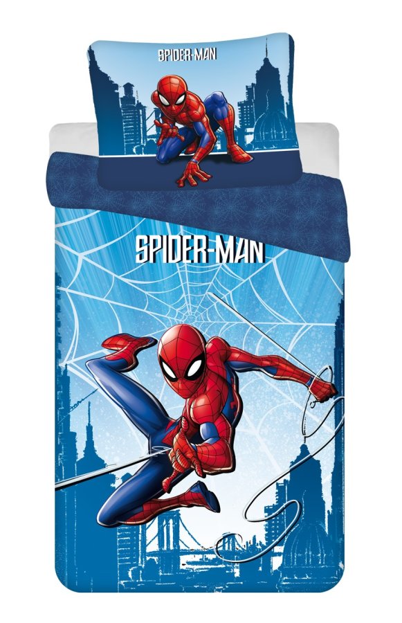 Povlečení Spider-man Blue 04 140x200, 70x90 cm - Licenční povlečení