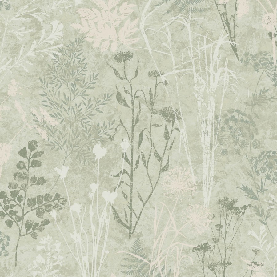 Zelená vliesová tapeta na zeď květiny listy 120716 | Lepidlo zdrama - Tapety Vavex 2025