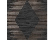 Černo-zlatá geometrická vliesová tapeta na zeď 120723 | Lepidlo zdrama Tapety Vavex - Tapety Vavex 2025