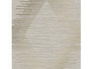 Šedo-béžovo-zlatá geometrická vliesová tapeta na zeď 120246 | Lepidlo zdrama