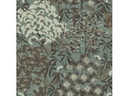 Zelená vliesová květinová tapeta na zeď A63002 | Lepidlo zdrama