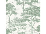 Zelená vliesová tapeta les stromy MN3009 Maison | Lepidlo zdrama