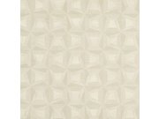 Bílá vliesová geometrická tapeta na zeď s vinylovým povrchem 31902 Textilia | Lepidlo zdrama