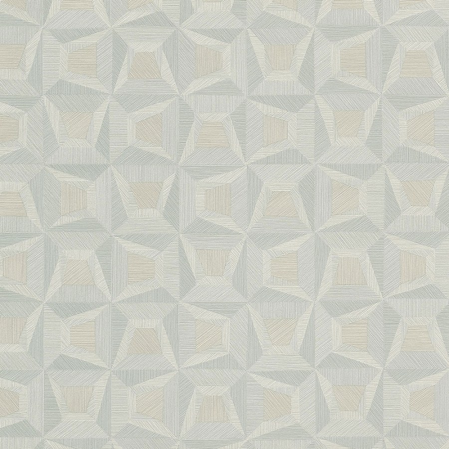 Modrá vliesová geometrická tapeta na zeď s vinylovým povrchem 31905 Textilia | Lepidlo zdrama - Tapety Textilia