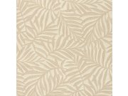 Béžová vliesová tapeta na zeď s vinylovým povrchem Listy 31804 Textilia | Lepidlo zdrama