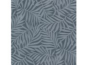 Modrá vliesová tapeta na zeď s vinylovým povrchem Listy 31808 Textilia | Lepidlo zdrama