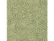 Zelená vliesová tapeta na zeď s vinylovým povrchem Listy 31810 Textilia | Lepidlo zdrama