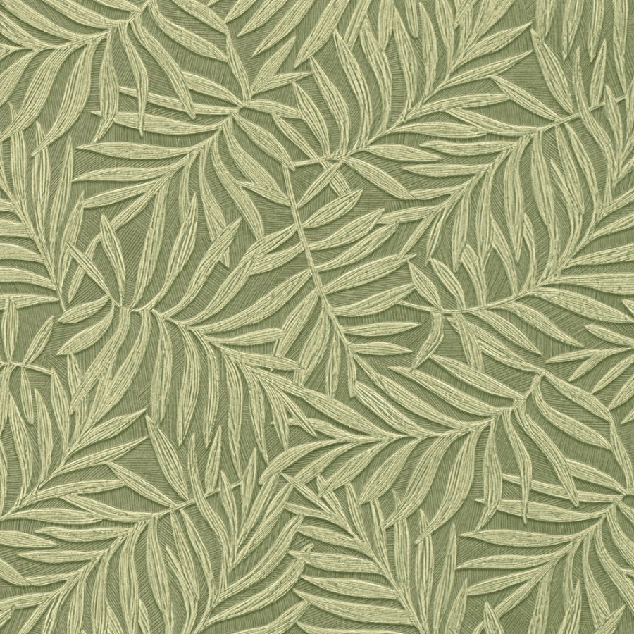Zelená vliesová tapeta na zeď s vinylovým povrchem Listy 31810 Textilia | Lepidlo zdrama - Tapety Textilia