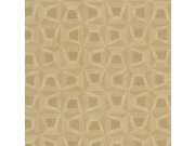 Béžová vliesová geometrická tapeta na zeď s vinylovým povrchem 31907 Textilia | Lepidlo zdrama
