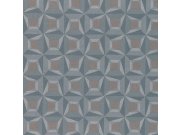 Modrá vliesová geometrická tapeta na zeď s vinylovým povrchem 31910 Textilia | Lepidlo zdrama Tapety Vavex - Tapety Limonta - Tapety Textilia
