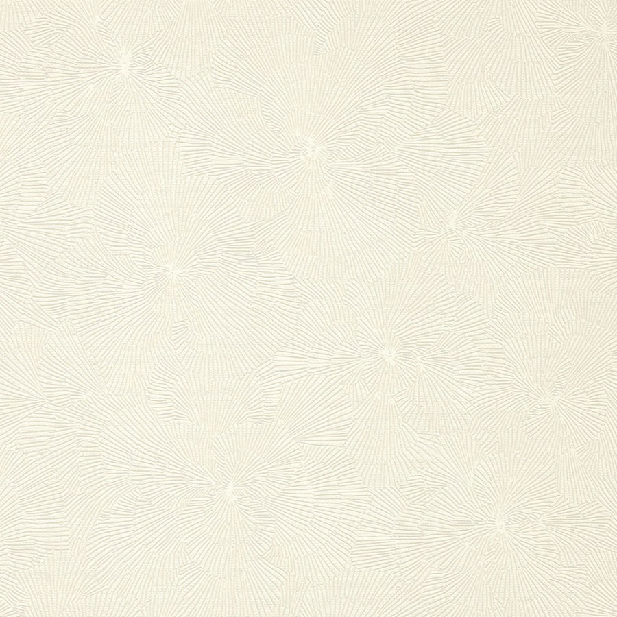 Bílá vliesová tapeta na zeď s vinylovým povrchem Květy 32001 Textilia | Lepidlo zdrama - Tapety Textilia