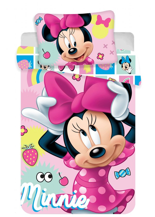 Disney povlečení do postýlky Minnie sweet baby 100x135, 40x60 cm - Licenční povlečení do postýlky