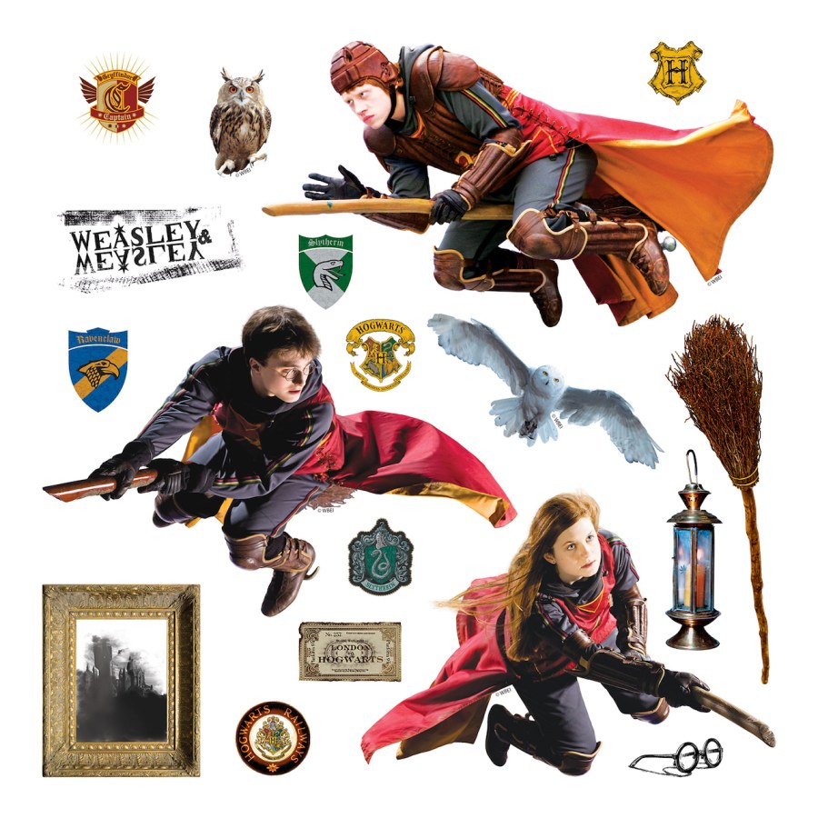 Samolepicí dekorace Harry Potter | DKS3829 | 30 x 30 cm - Dětské samolepky na zeď