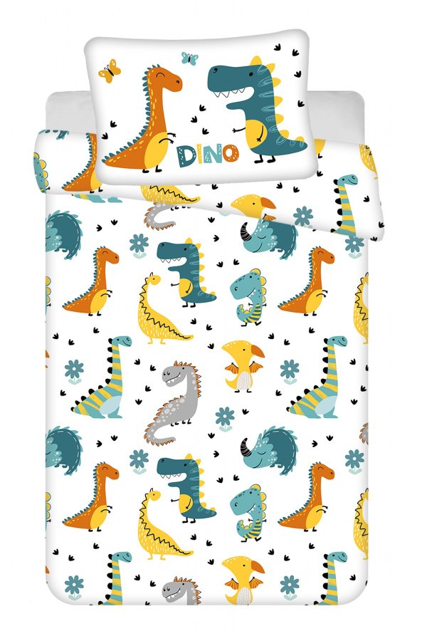 Povlečení do postýlky Dino world 100x135, 40x60 cm - Licenční povlečení do postýlky