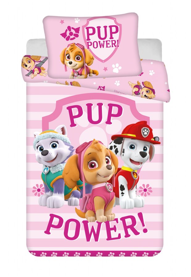 Povlečení do postýlky Paw Patrol 122 baby 100x135, 40x60 cm - Licenční povlečení do postýlky